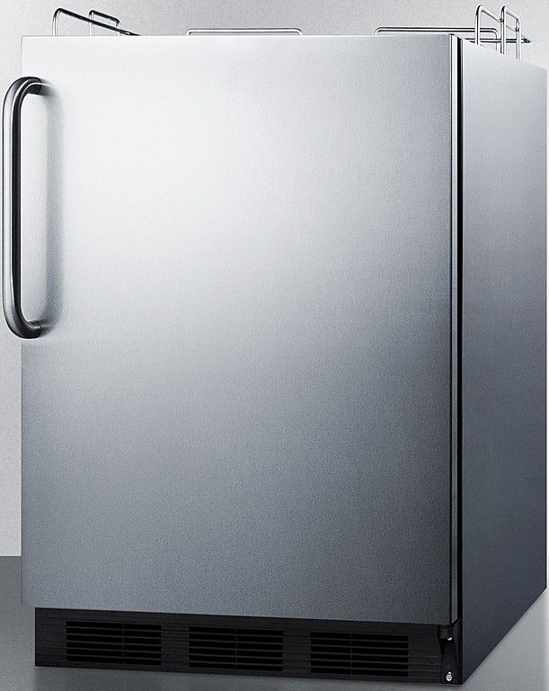 Summit® Commercial Series 5.5 Cu. Ft. Stainless Steel Beer Cooler/Kegerator-1