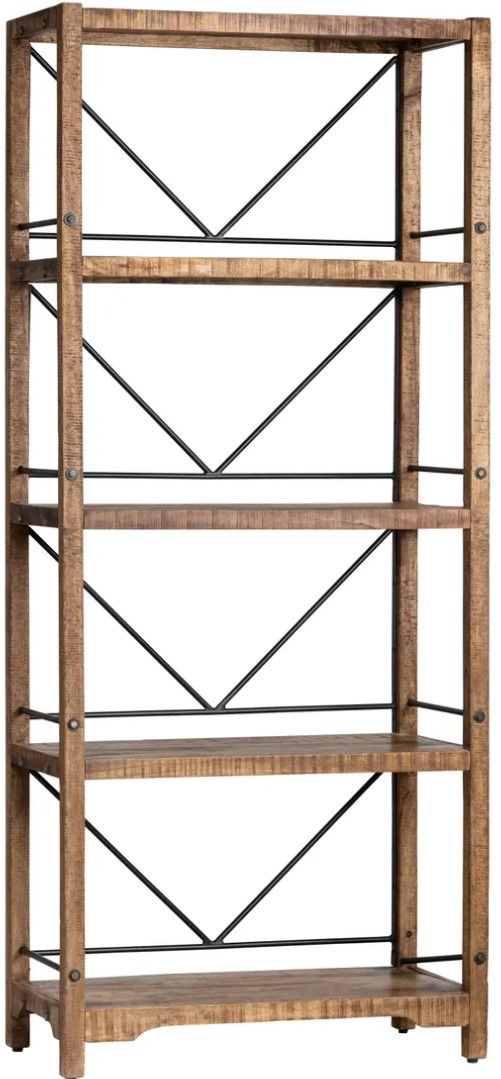 Crestview Collection Winslow Brown Bookshelf-0