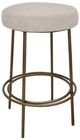 International Furniture Direct Frida Gold/Ivory Leather Bar Stool-0