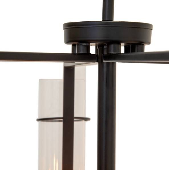 YHD Prairie Matte Black 6-Light Chandelier-4