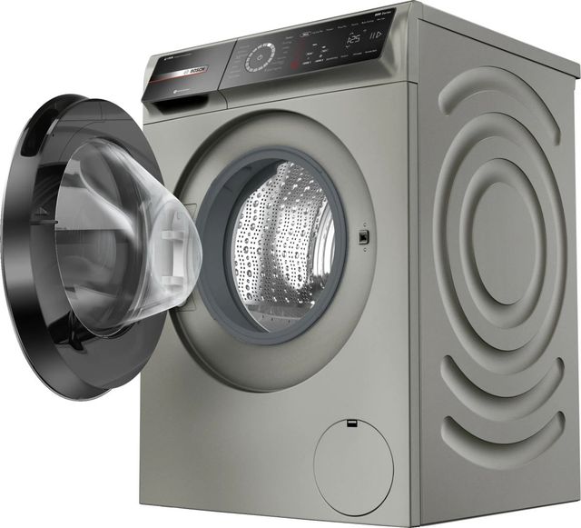 Bosch 800 Series 24" Pearl Steel Front Load Washer -3