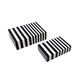 A & B Home 2-Piece Black/White Lidded Box Set-4
