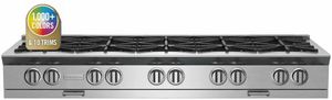 front view of the BlueStar® Platinum Series 60" Stainless Steel Natural Gas Rangetop