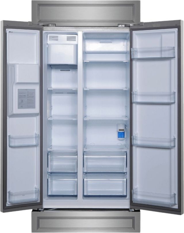 FORNO® 36 in 20.0 Cu. Ft. Fingerprint Resistant Stainless Steel Built In Side-by-Side Refrigerator -1