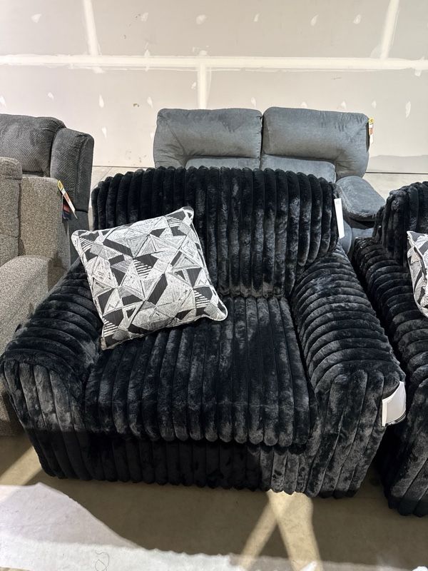 Clearance Signature Design by Ashley® Midnight-Madness Onyx Chair and a Half-0