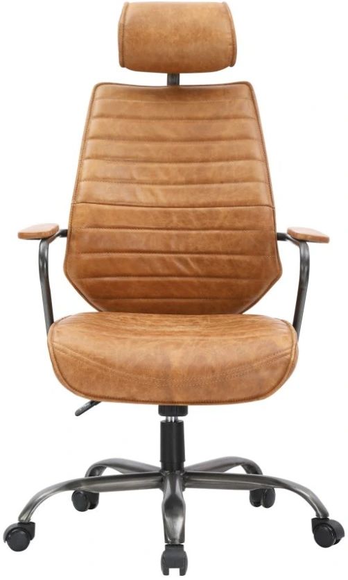Moe's Home Collection Executive Cognac Swivel Office Chair-1