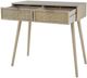 A & B Home Natural Console Table with Two Woven Rattan Panels Drawers-2