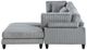 Homelegance® Robstown 4-Piece Gray Modular Sectional with Ottoman-4