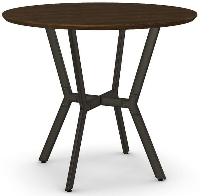 Amisco Customizable Norcross 36" Solid Ash Round Counter Height Table with a 42" Diameter Tabletop -0