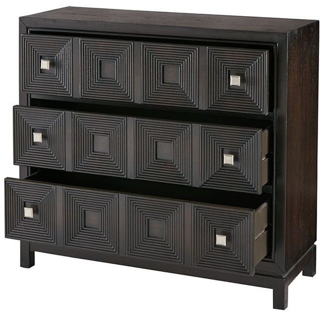 Olliix by Madison Park Brown Cecilia Accent Chest with 3 Drawers-2