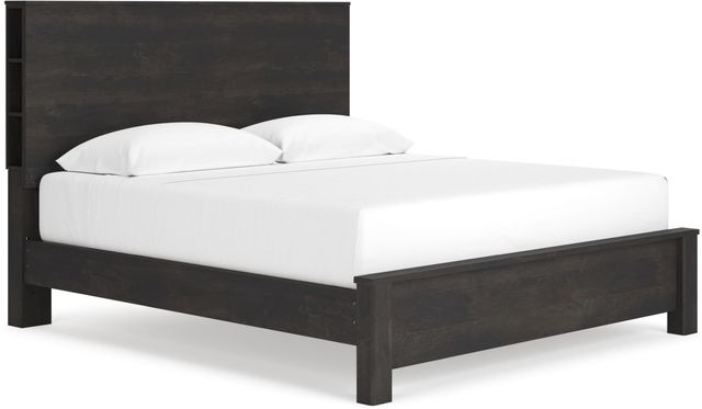 Signature Design by Ashley® Toretto Charcoal Queen Panel Bookcase Bed-0