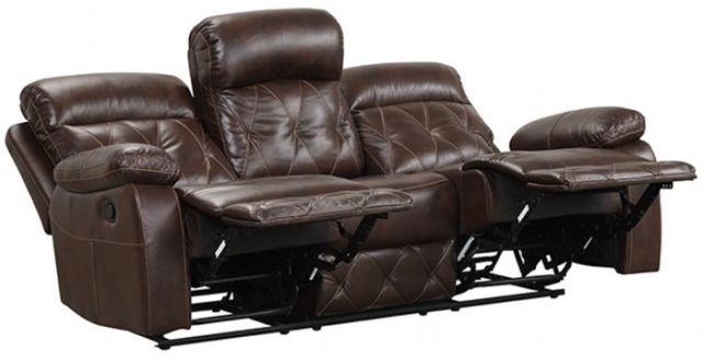 Furniture of America® Osias Brown Manual Reclining Sofa-1