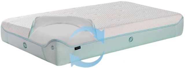 BEDGEAR® Dri-Tec® Performance Memory Foam Firm Crib and Toddler Mattress-1