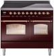 Ilve® Nostalgie II Series 40" Burgundy Pro Style Induction Range-0