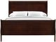Elements International Louis Philippe Cherry Full Sleigh Bed-1