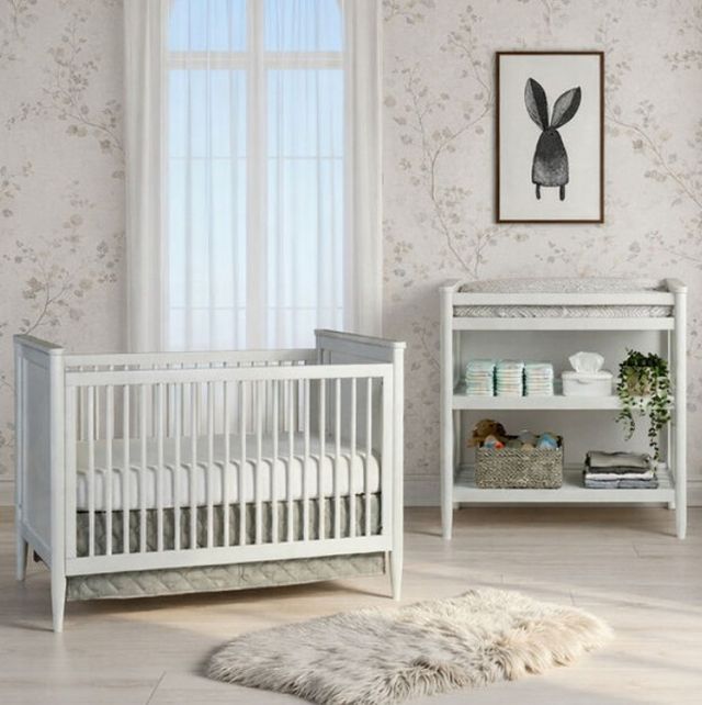 Westwood Design Modern Nursery White Changing Table-1