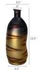 A & B Home Aiden Black/Gold Vase-3