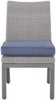 Signature Design by Ashley® Dillon Beach 2-Piece Blue/Gray Aluminum/Fabric Outdoor Dining Side Chair-3
