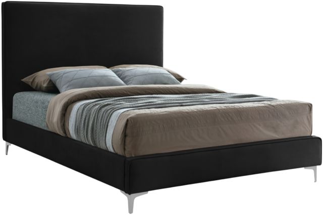 Meridian Furniture Geri Black Queen Upholstered Panel Bed-1