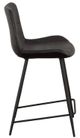 Fairfield® Nadia Black/Matte Black Counter Stool-2