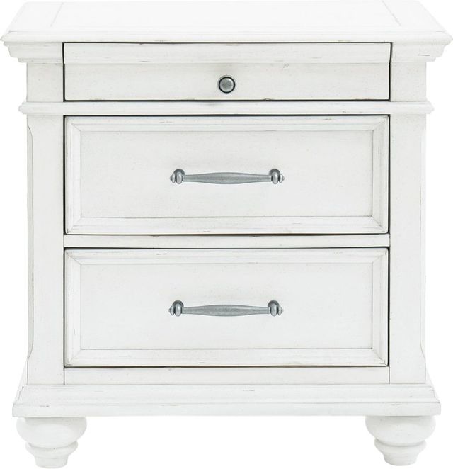 Benchcraft® Kanwyn Whitewash Nightstand-1