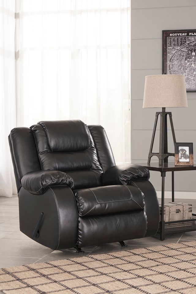 Signature Design by Ashley® Vacherie Black Rocker Recliner-3