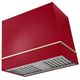 AGA Loge 48" Piccadilly Red Wall Mounted Range Hood with Brushed Nickel-0