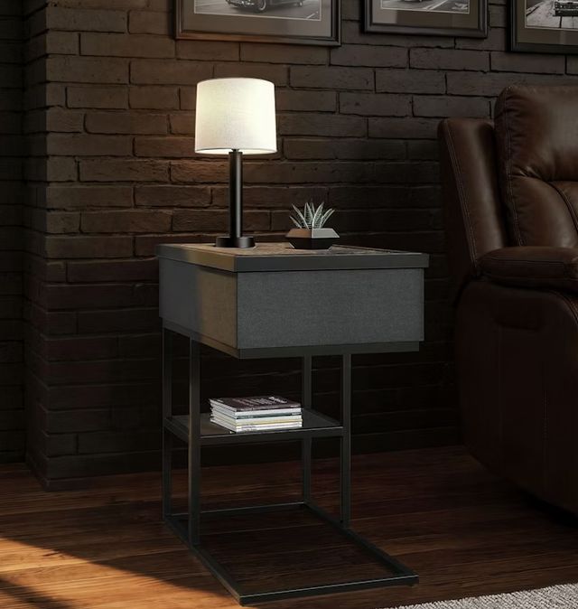 Elements International Halo Black Smart C-Table-1