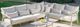 Classic Home Aria 4-Piece Gray Fabric Outdoor Sectional-0