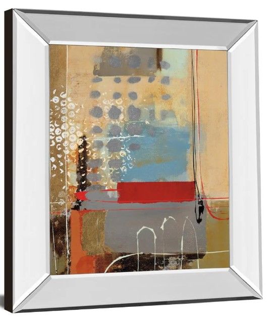 Classy Art Emociones I by Villarreal Santos Mirror Framed Wall Art-0