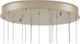 Currey & Company Rame Multi-Drop Copper/Painted Silver Pendant Lighting-2