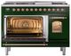 Ilve® Nostalgie II Series 48" Emerald Green Pro Style Dual Fuel Range-3