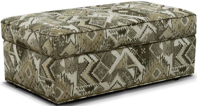 England Furniture Customizable June Storage Ottoman with Nailhead Trim