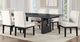 Steve Silver Co. Aubrey 7-Piece Black/White Upholstered Parsons Dining Set-1