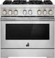 JennAir® RISE™ 36" Stainless Steel Pro Style Dual Fuel Range-0