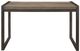 Mazin Furniture Douge Brown Youth Desk with Gunmetal Frame -0