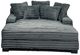 American Wholesale Furniture Jumbo Charcoal Mega Chaise-0