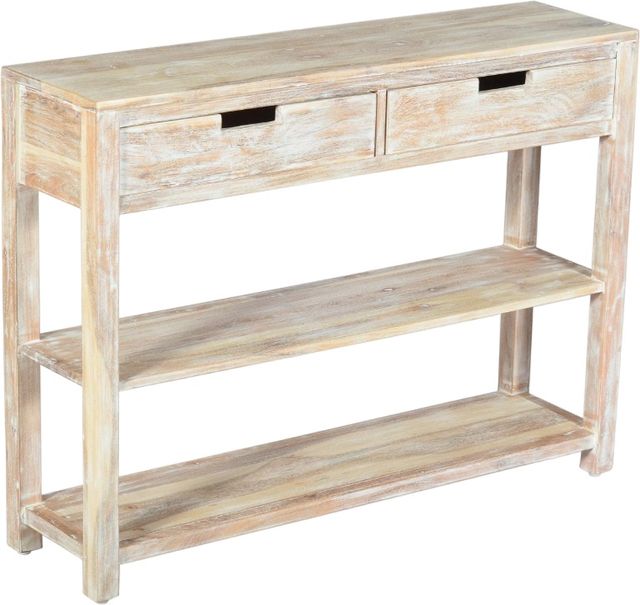 Jofran Inc. Global Archive Reynolds White Wash Sofa Table-0