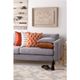 Surya Safflower Burnt Orange 22"x22" Pillow Shell with Down Insert-3