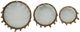Sagebrook Home Nevis 3-Piece Aluminum/Clear Risers-2