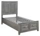 Homelegance® Garretson Gray Twin Platform Bed-4