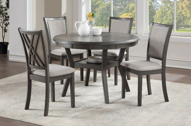 New Classic® Home Furnishings Amy 5-Piece Gray Dining Set-1
