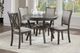 New Classic® Home Furnishings Amy 5-Piece Gray Dining Set-1