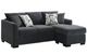 Coaster® Storey Dark Gray Upholstered Sectional Chaise Sofa-0