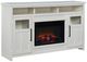 aspenhome® Finnegan White 66" Highboy Fireplace Console-0