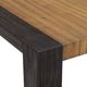 Elements International Breckenridge Oak Dining Table with Black Base-3