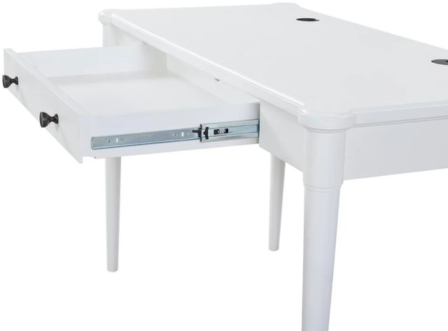 Bernards Citrus Heights White 48" Writing Desk-3