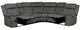 Powell® Keystone 6-Piece Gray L-Shape Manual Reclining Sectional-1