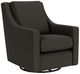 Flexsteel® Murph Gray Pewter Swivel Chair-0