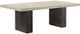 Armen Living Abbey Light Gray Coffee Table with Silver Grey Base -0